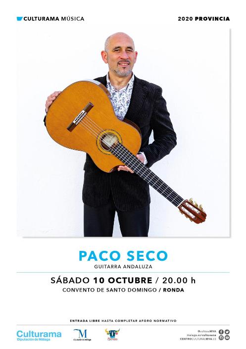 Cartel concierto Paco Seco 101020